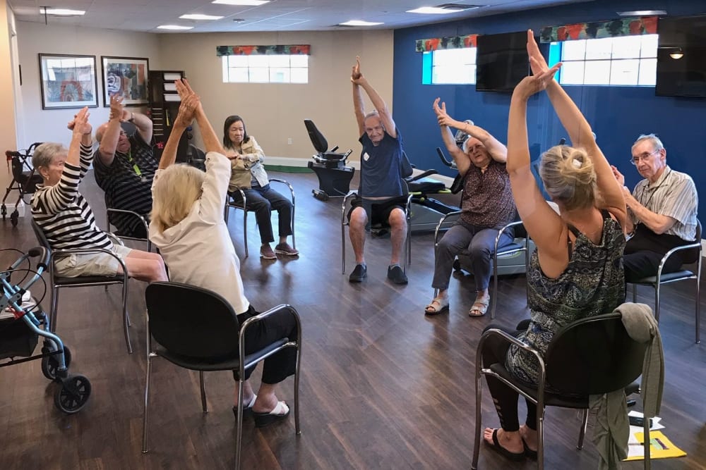 Residents In Exercise Class