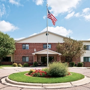 The entrance at The Heritage at Northern Hills