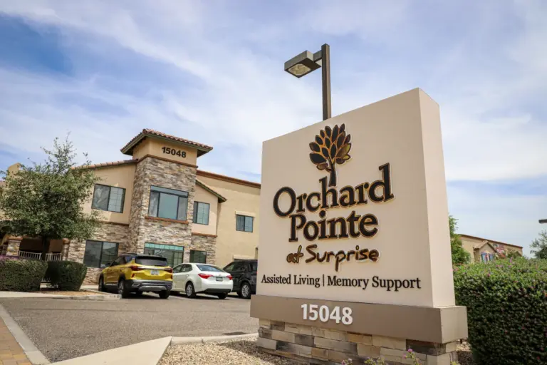 Orchard Pointe at Surprise entrance sign